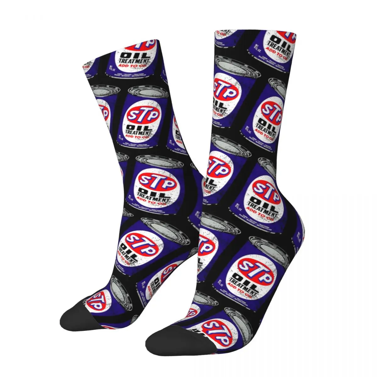 Happy Funny Men's compression Socks Eccentric Retro Harajuku STP Hip Hop Novelty Pattern Crew Crazy Sock Gift Printed