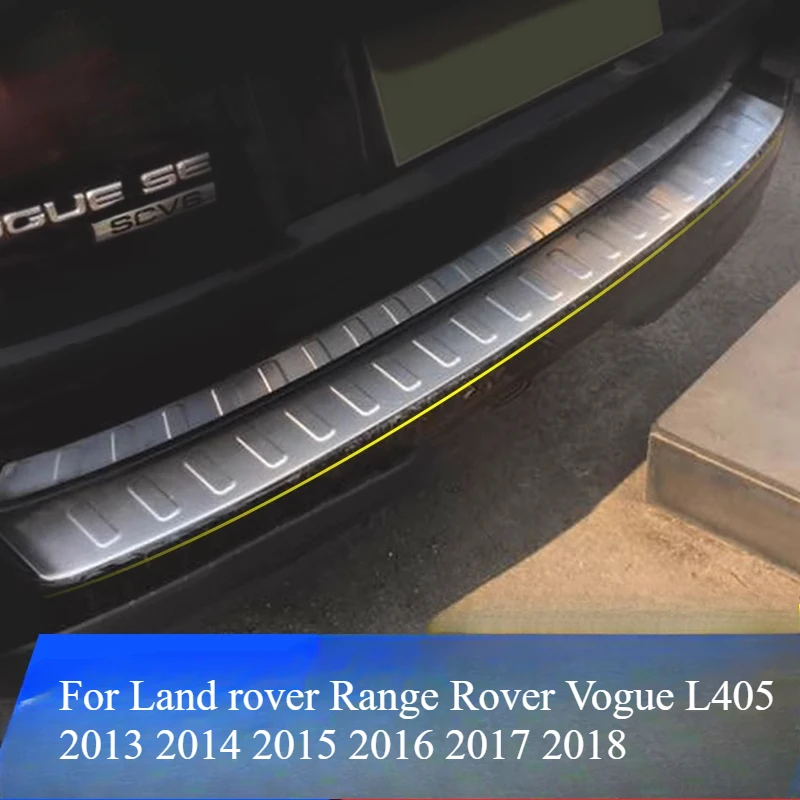 

For Land rover Range Rover Vogue L405 2013 2014 2015 2016 2017 2018 Rear Bumper Protector Sill Trunk Tread Plate cover Trim