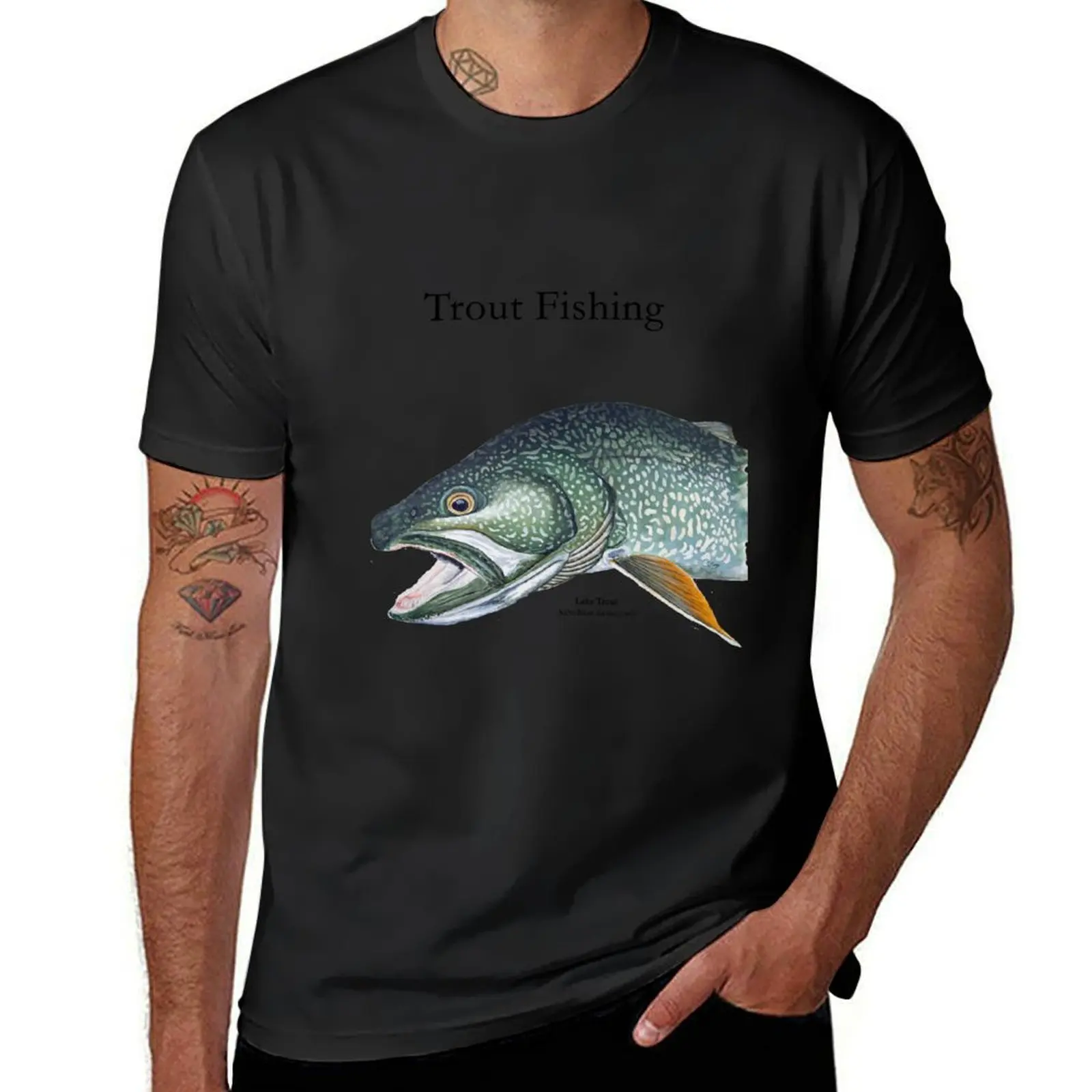 Siscowet Lake Trout T-Shirt Blouse vintage oversized t shirts for men