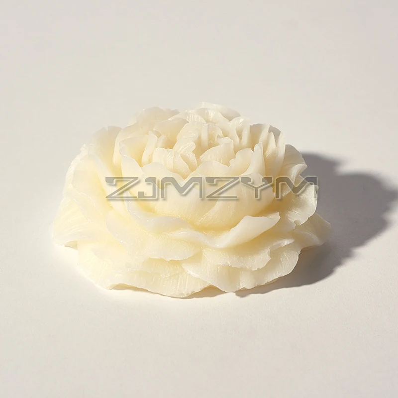 Peony Shaped Candle Aromatherapy Candle Silicone Mold DIY Gypsum Epoxy Resin Mold With Subtle Berry Scent For Table Decor