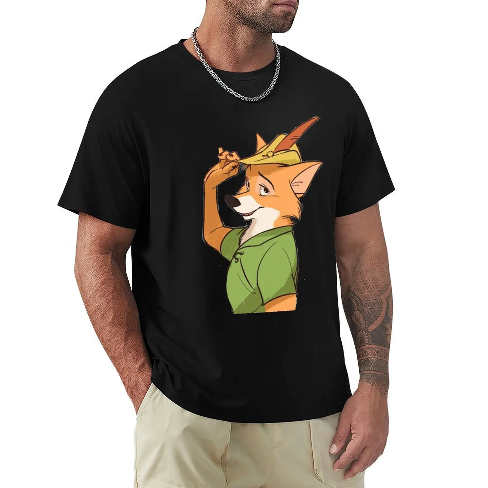 

Robin Hood Cartoon T-Shirt Fitness Training Breathable Tee