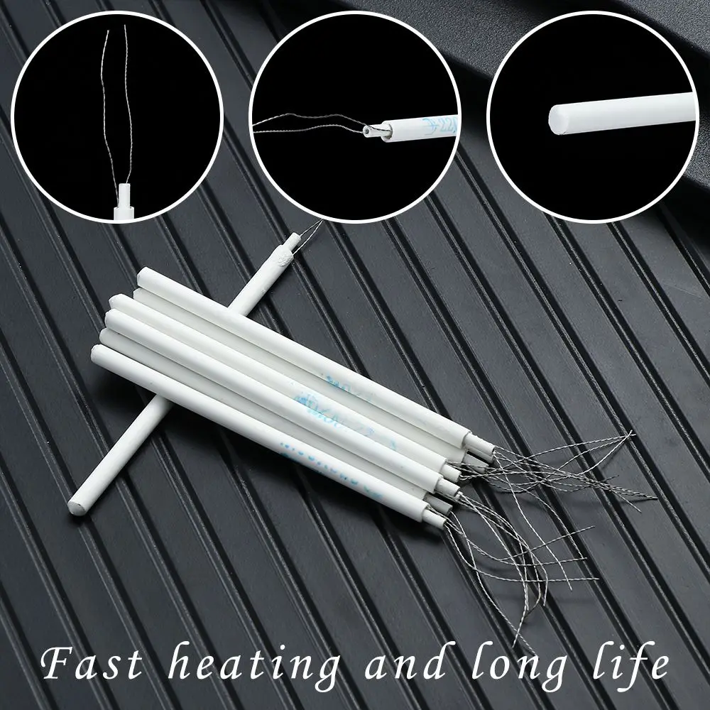 1/5/10pcs Ceramic Heater Soldering Iron Heating Element 220V 20W 35W 50W Electric Heater Adjustable Temperature Equipment Tools