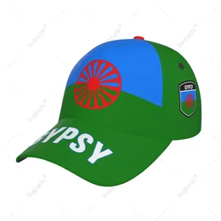 Unisex Rom Zigeunervlag Van De Romani Volwassen Baseballpet Patriottische Hoed Voor Honkbalvoetbalfans Mannen Vrouwen