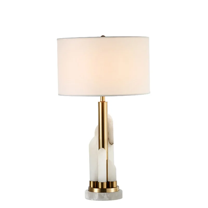 TYLA Contemporary Bedside Table Light Luxury Marble Design Desk Lamp Home LED Decorative For Foyer Living Room Office Bedroom
