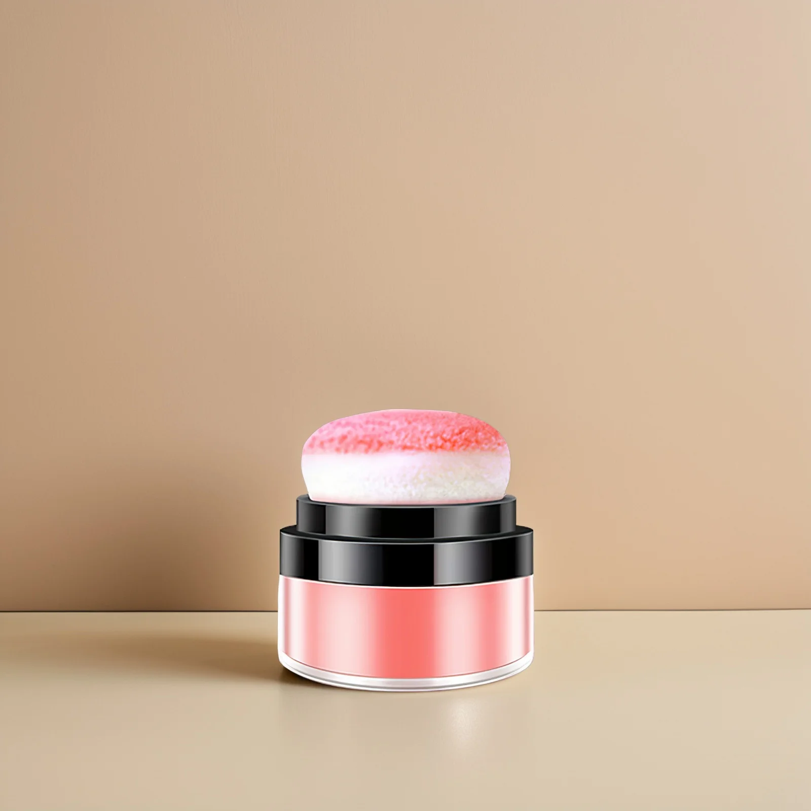 

Cushion Makeup Blush Powder with Puff Soft Touch Finish for Face Natural Portable Blush for Light to Heavy Makeup
