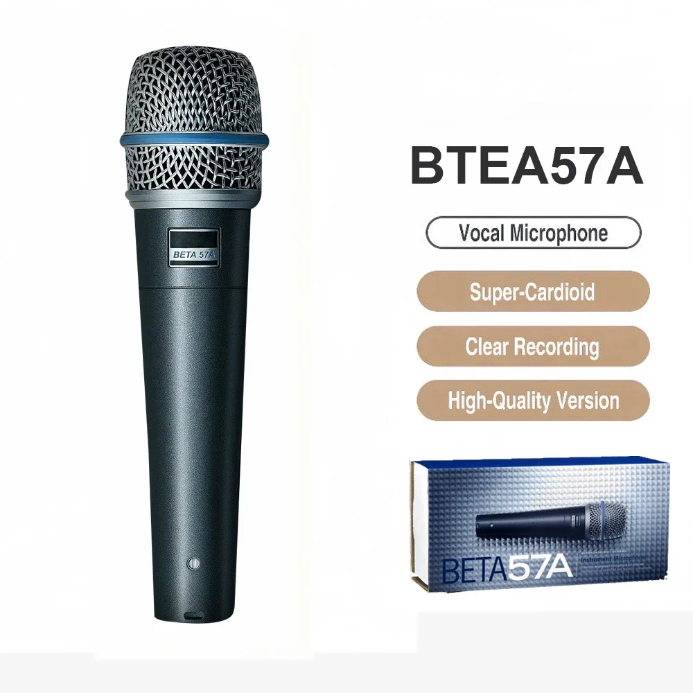 BETA 57A Supercardioid Dynamic Microphone For Stage Singing Professional Wired Microphone for Karaoke BBOX Recording Vocal