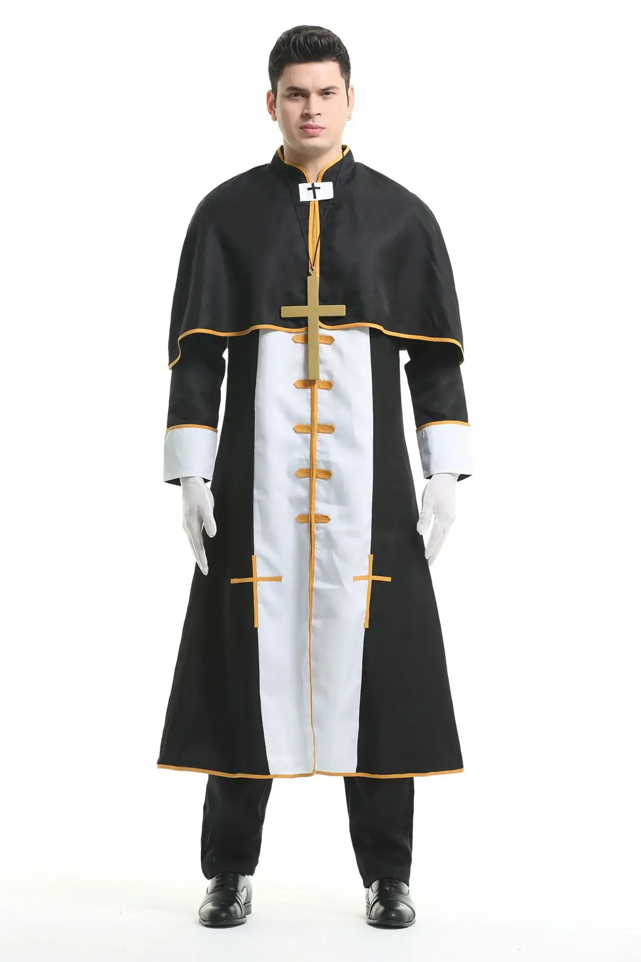 Halloween Cosplay Priest Adult Fancy Masquerade Costume