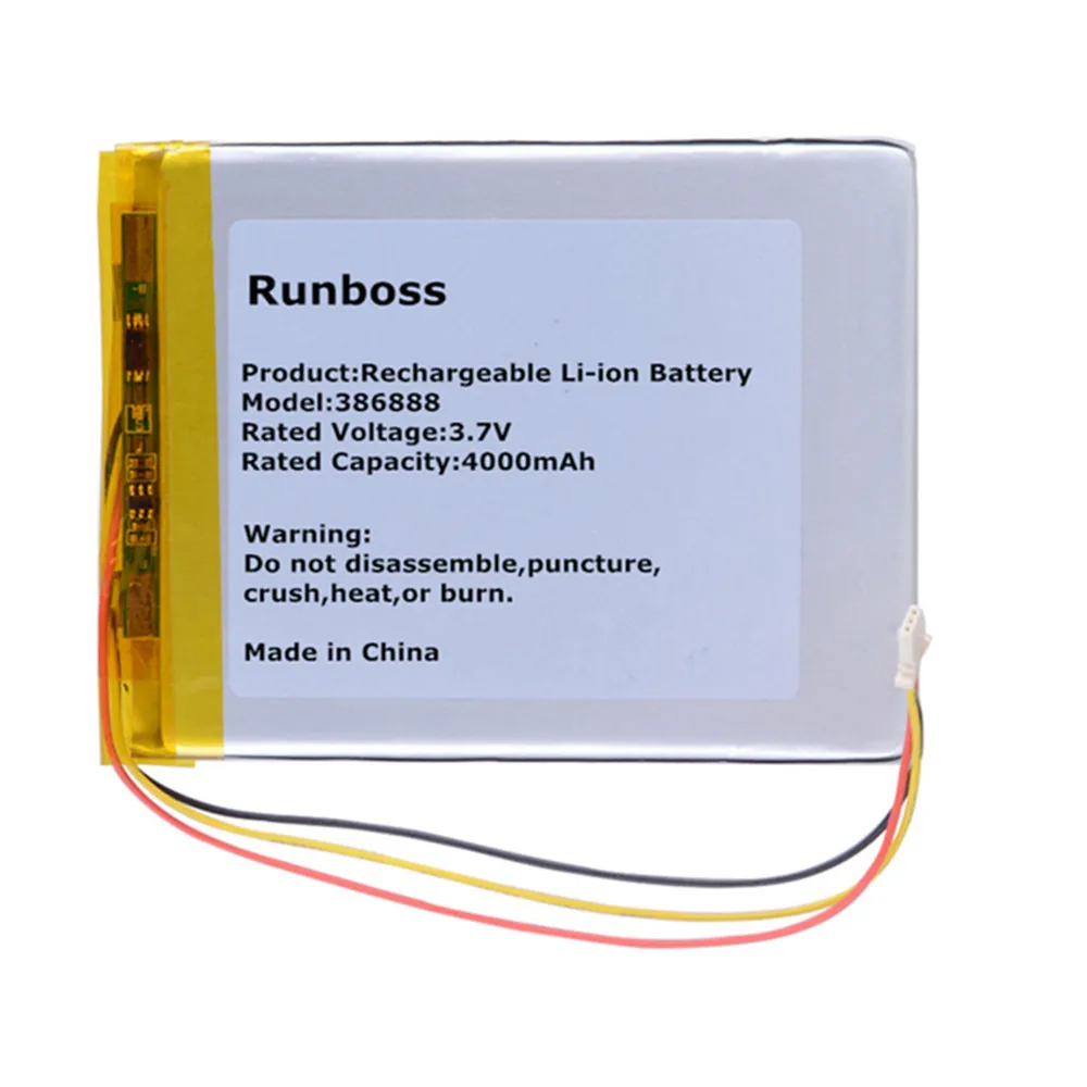 386888 357095 306480P 3.7V 4000mAh بطارية بوليمر للكتاب بوكس جيمس كوك بوكس الكتاب الإلكتروني كزة برو أونيكس داروين 3 4 5 6 PH386888PL