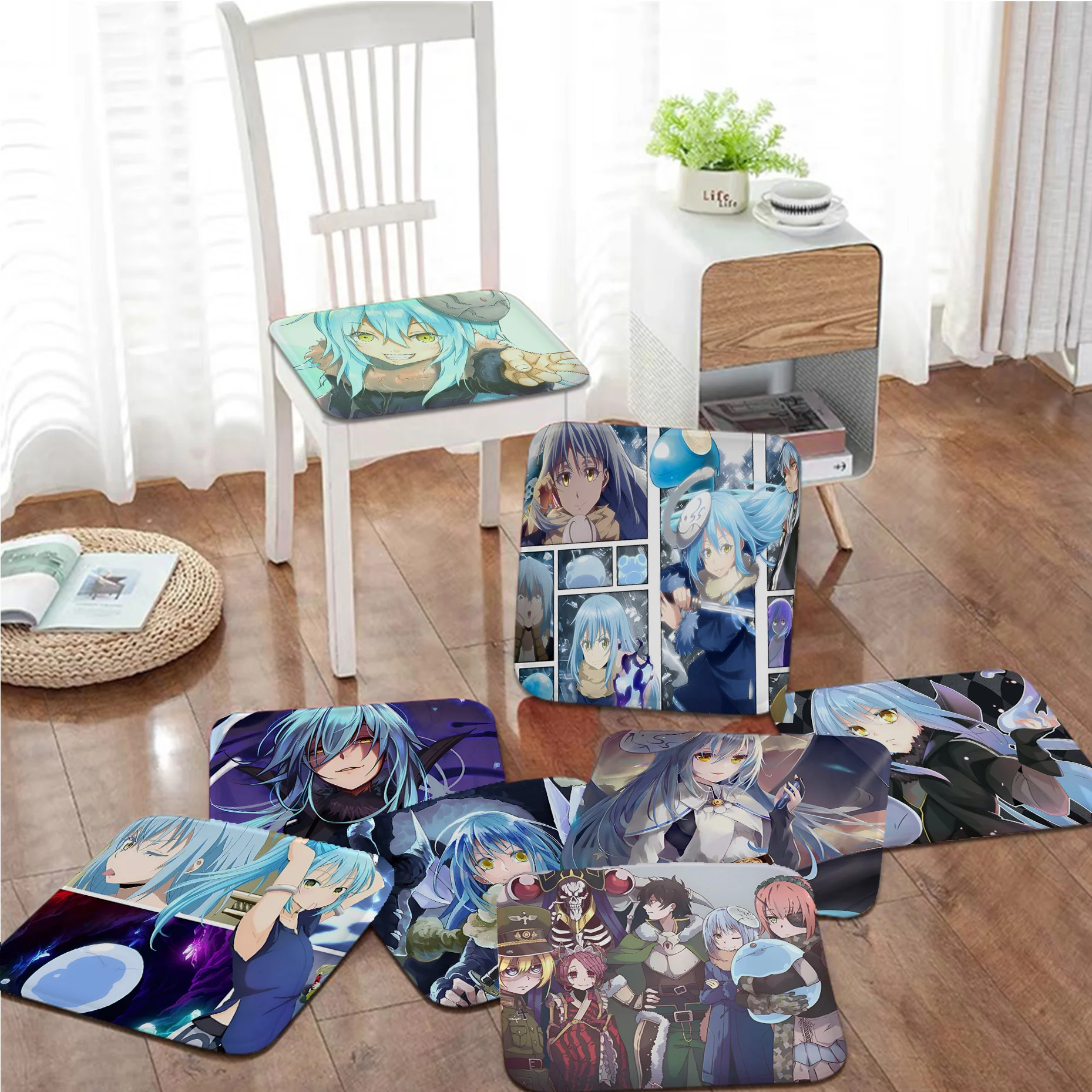 

Демонический слайм Rimuru Tempest простота многоцветный коврик для стула мягкая подушка для стула для обеденного патио Дома Офиса