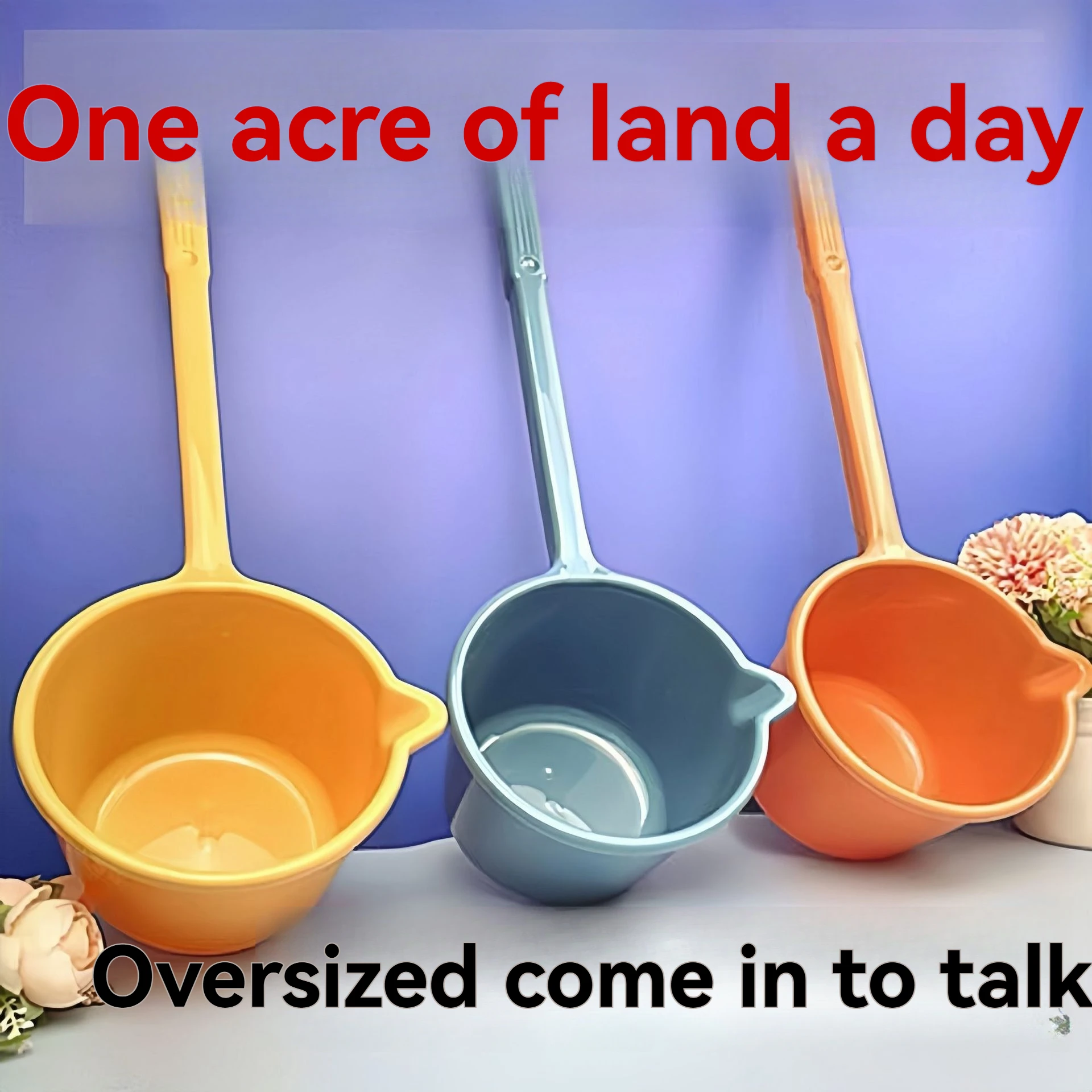 

Пластиковая ложка для детского шампуня с длинной ручкой, кухонный утолщенный водяной ковш с длинными стержнями, детская ложка для детской ванны