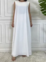 Abaya – Robe intérieure sans manches pour femmes musulmanes, tenue décontractée, assortie avec tout, Maxi, Caftan, vêtements islamiques marocains 2