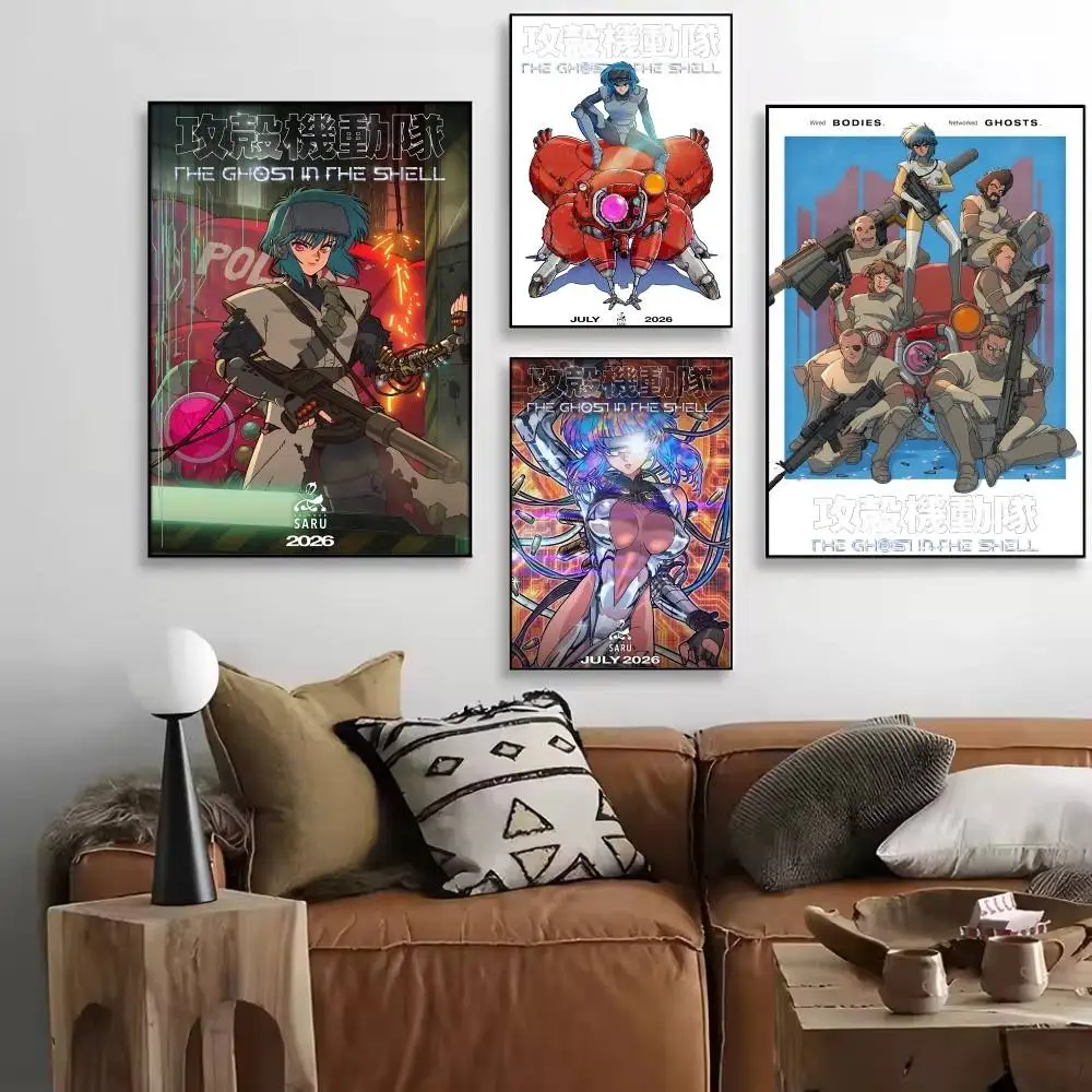 1PC New 2026 Anime THE G-GHOST IN THE SHELL Posters HD Print Vintage Wall Art Decor for Home Study Room