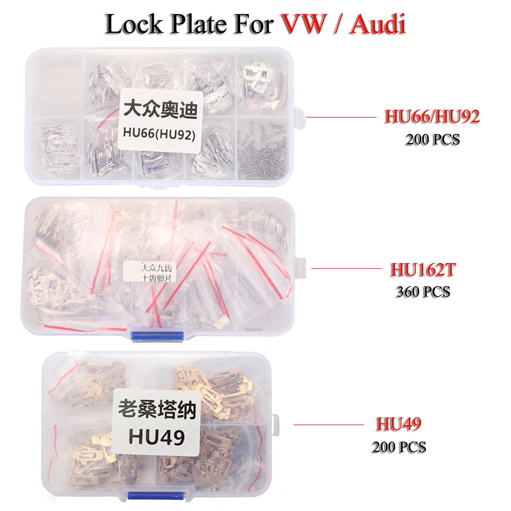 jingyuqin HU49 HU66 HU92 HU162T Lock Reed Lock Plate For VW Seat Skoda Audi BMW Car Key Lock Repair Kit Accessories With Spring