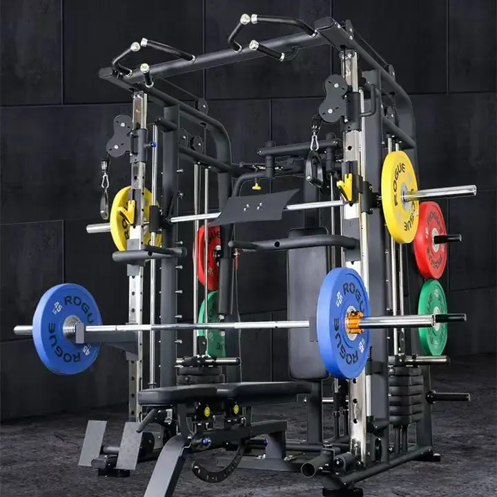 Commercial Gym Equipment Multi Functional Power Cage All in One Smith Machine - Image 3