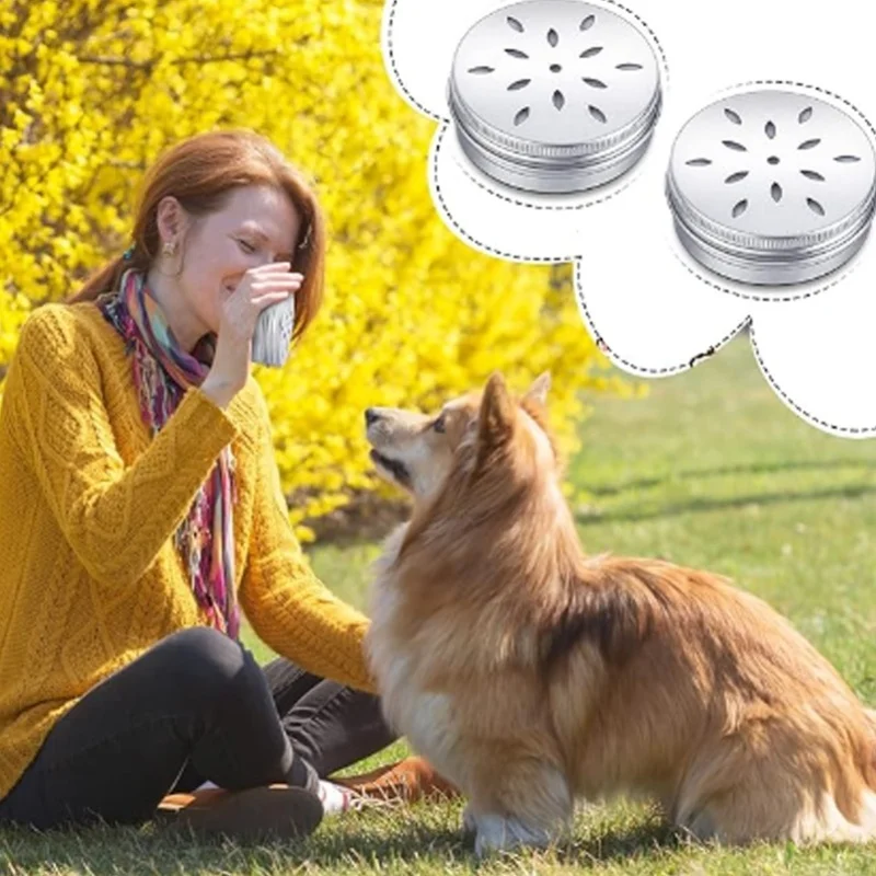 D9 10 Dog Sense of Smell Working Cans Dog Smell Training Tool Box 10 Soft Magnetic Stickers Leaf Hole Pet Training Dog Smell Box
