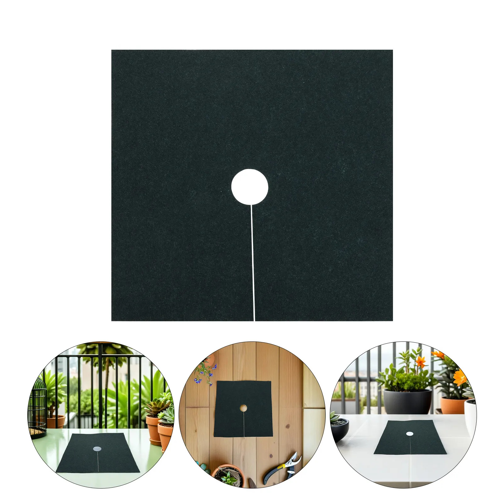 20Pcs Tree Root Protector Nonwoven Mulch Mat Garden Barrier Fabric for Landscaping Root Barrier Outdoor Ground Cover Planting