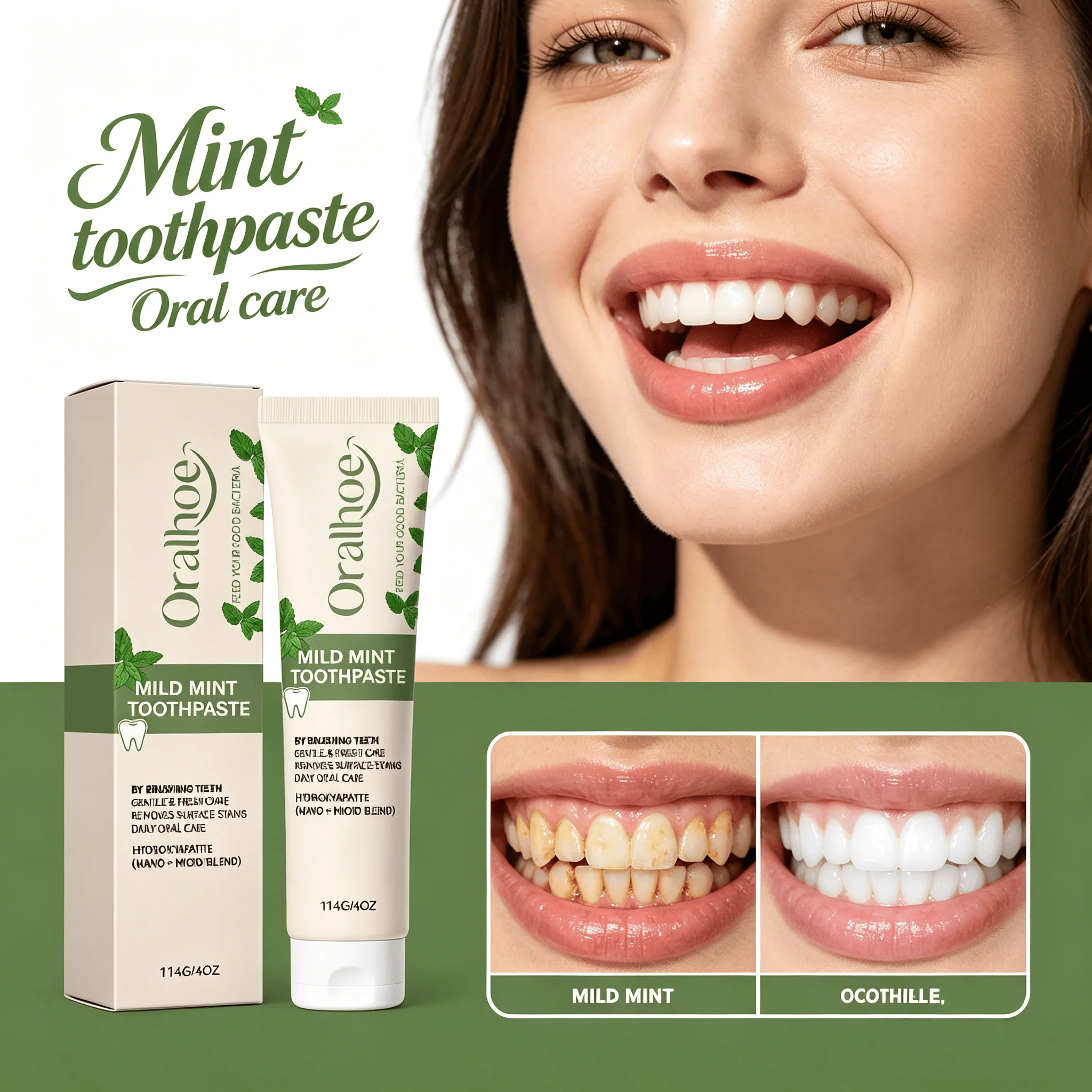 Hydroxyapatite Toothpaste - Dentifricio alla Menta - Formula con