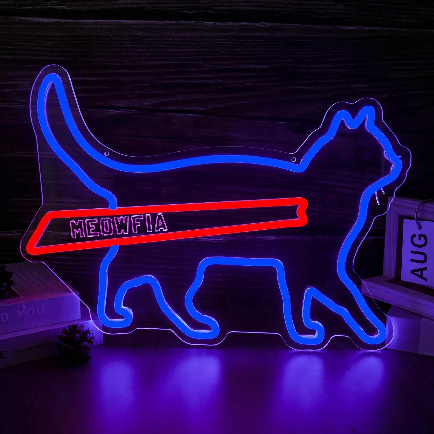 Cat Neon Sign USB Powered LED Neon Light for Man Cave Bar Bedroom Pet Shop Gaming Room Home Wall Art Decoration Gift Night Light