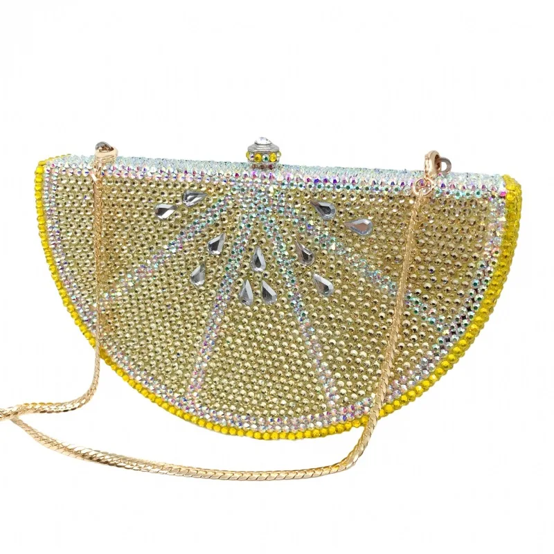 Luxury Watermelon Design Wedding Clutch Purse Evening Bag Clutch Bags For Ladies Handbags Crystal Crossbody Bags For Party Gift
