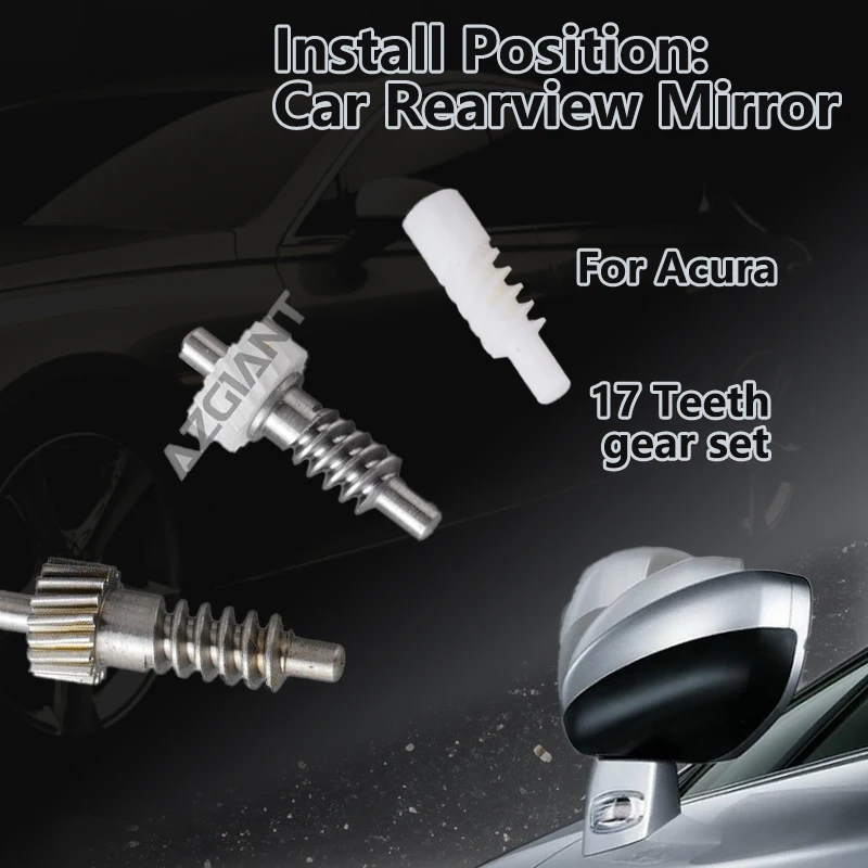 

For Acura TLX/MDX/ILX/RLX/RDX/TSX Car metal 17 Teeth gear worm sets of Power Folding Unit Mirror Actuator Motor durable parts