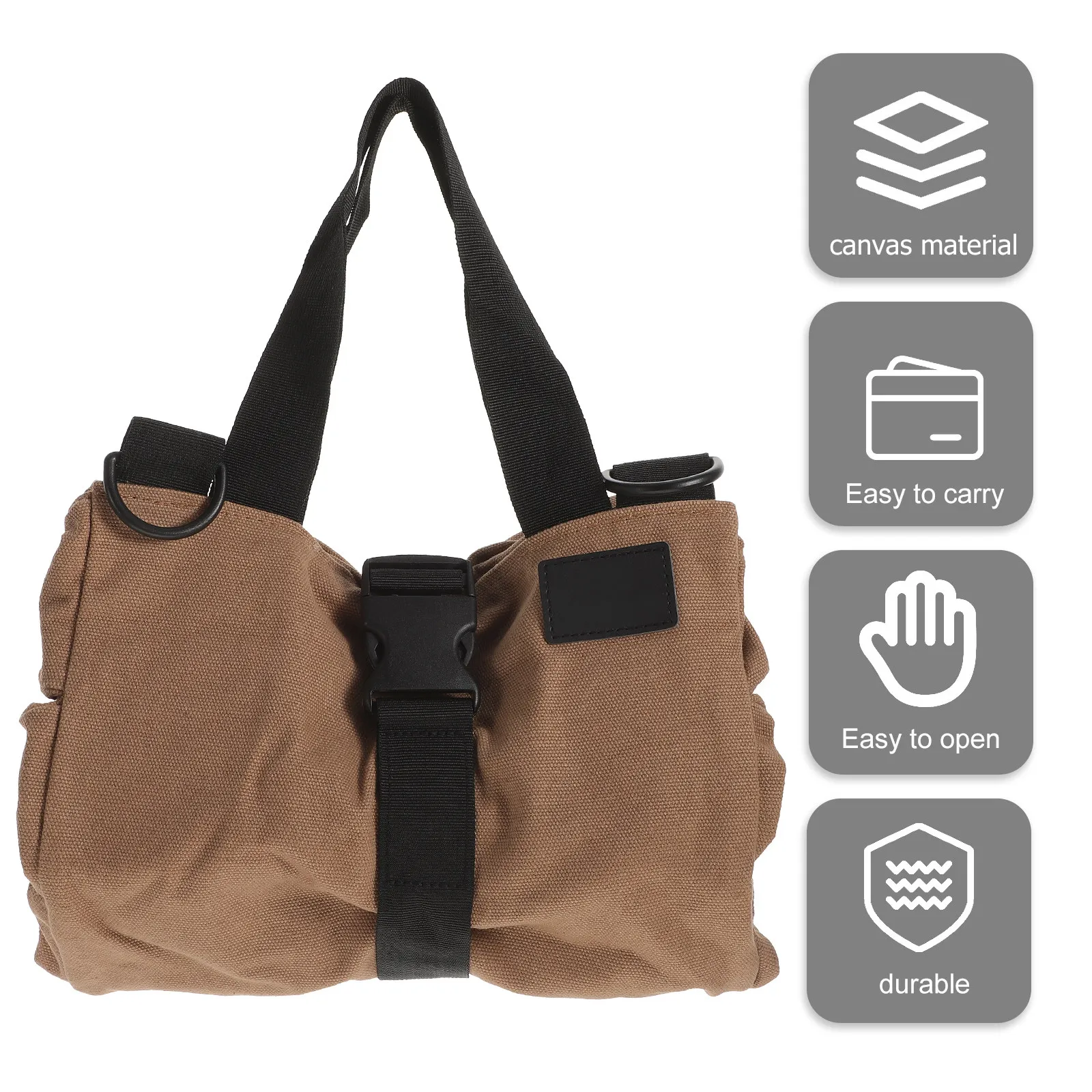 6-Pocket Heavy Duty Canvas Tool Roll Bag Compact Portable Automotive Mechanic Organizer for Car Motorcycle Bike Storage Gift