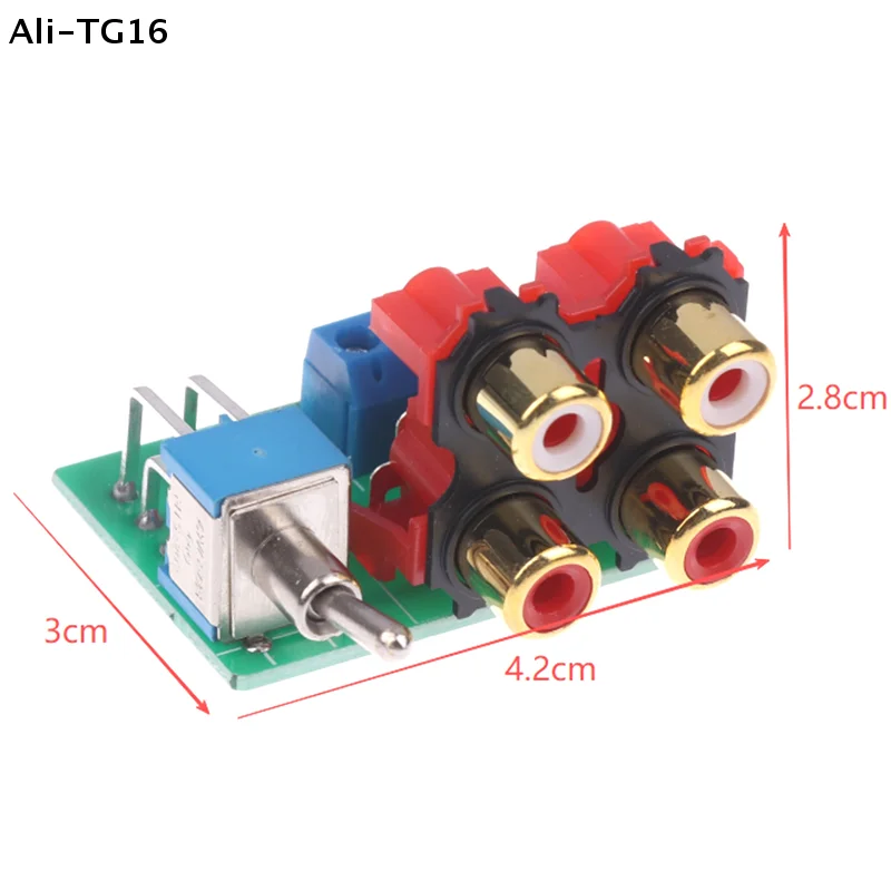 【TG16】1Pc 2026 New 2-ways Signal Switching Board 2 In 1out Audio Source Switchboard Accessories
