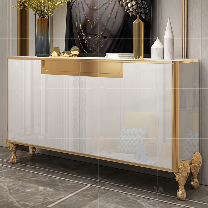 Light luxury postmodern neoclassical storage cabinets