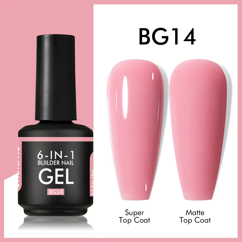 CHUNSHU TPO Gratis 6 IN 1 Uitbreiding UV Gel Polish In Een fles Builder Nagelgel Rubberen Basislaag Semi Permanente Nagels Art 15 ML