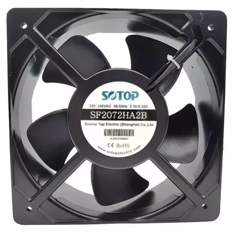 For New SOTOP Top Source SF2072HA2B AC220V 20572 0.46/0 50A Cabinet Cooling Fan