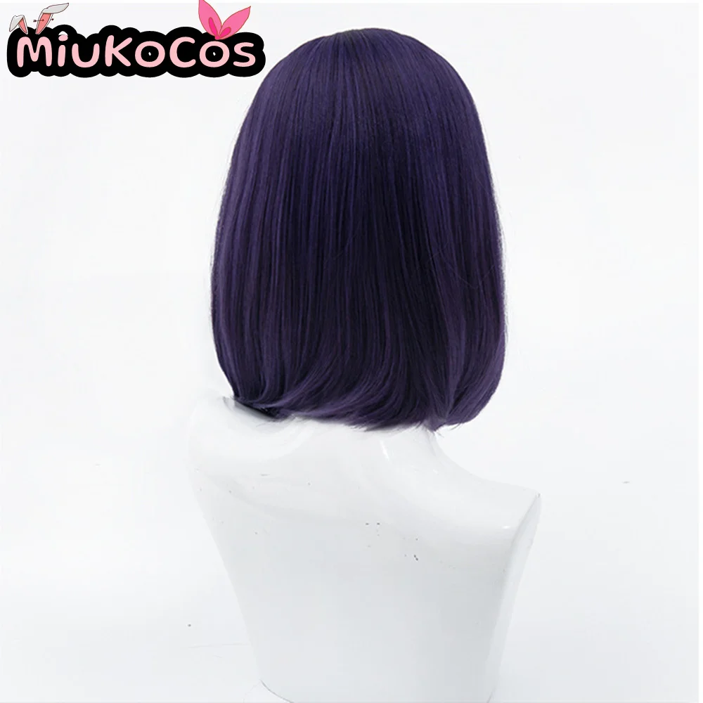 متوفر فستاني حبيبي مارين كيتاجاوا شعر مستعار تأثيري MiukoCosplay أنيمي كورو شيزوكو الأرجواني قصير تأثيري خادمة نمط شعر مستعار