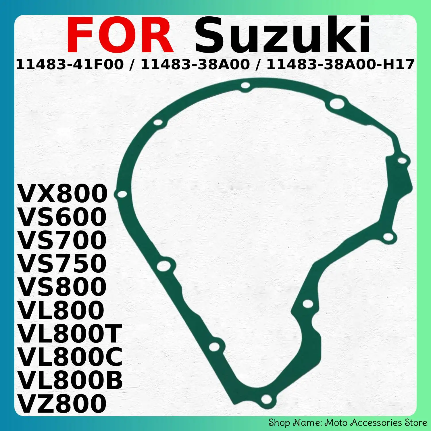 Junta da Tampa do Estator do Gerador da Motocicleta para Suzuki VX800 VS600 VS700 VS750 VS800 Intruder Boulevard 11483-41F00