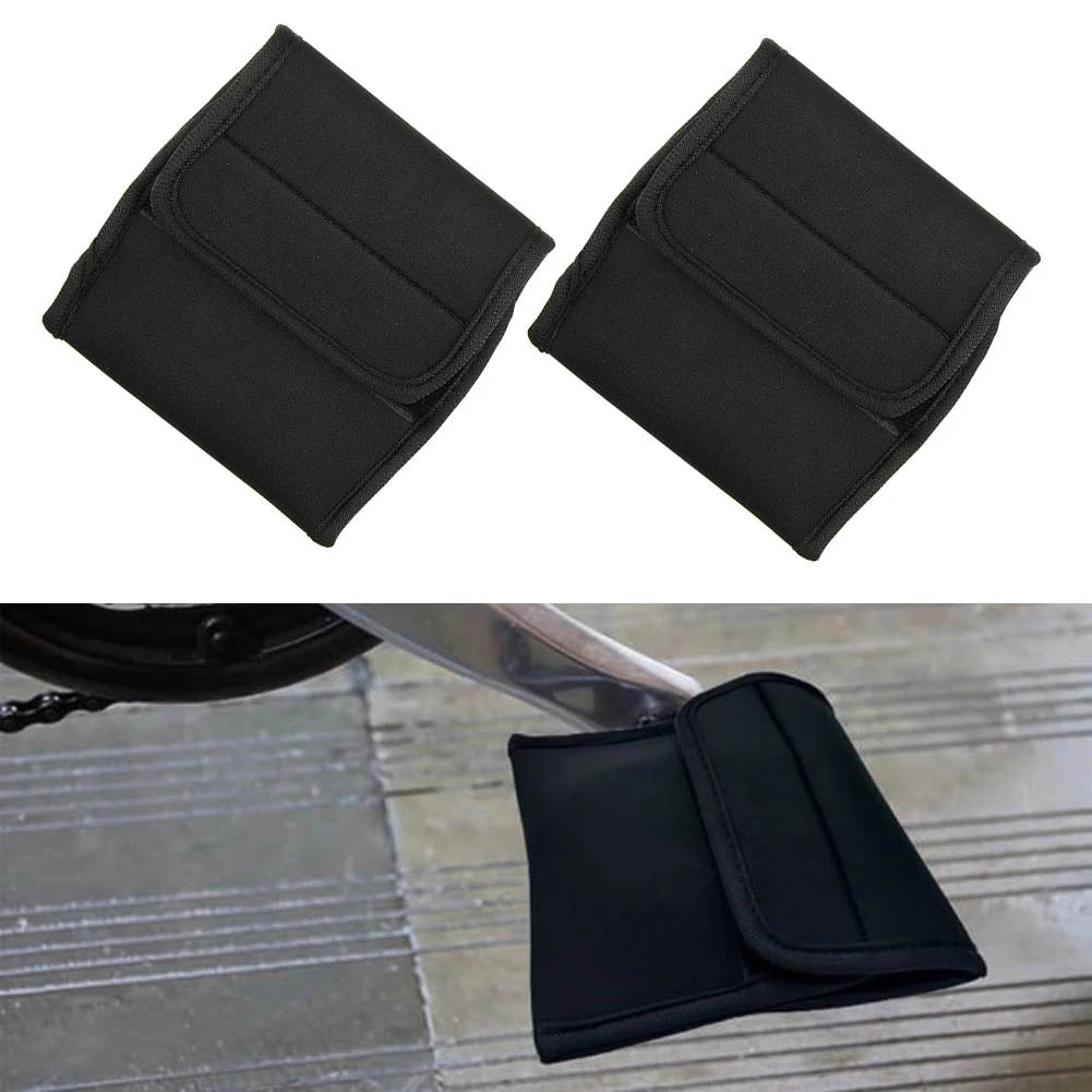Neoprene Bicycle Pedal Covers to Prevent Scratches and Damage on Floors and Cars Compatible with Platform Pedals 14x14cm