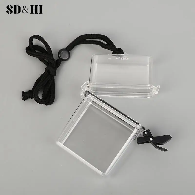 Boîte de Rangement Scellée Portable, Petite Carte, Clé d'Argent, Étanche, Précieux, Transparent, Renforcement, Classification, École, Tendance