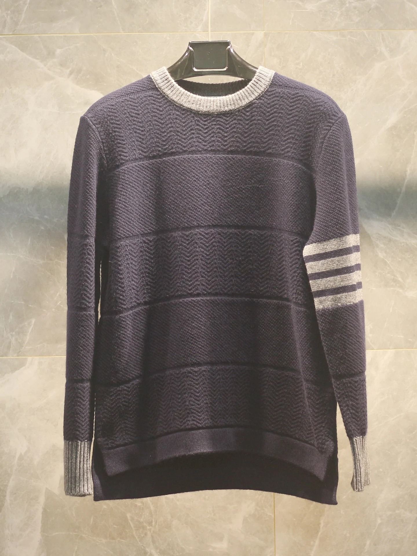 

Элитный осенне-зимний новый свитер крупной вязки из шерсти, свободный крой, круглый вырез, для мужчин и женщин, теплый, модный, повседневный трикотаж