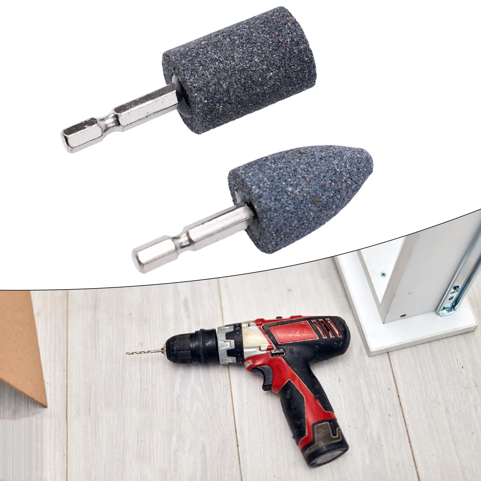 Brand New High Quality Hot Sale Grinding Head Tool Hexagonal Shank Practical 2pcs Grinding Wheel Sharpening Head