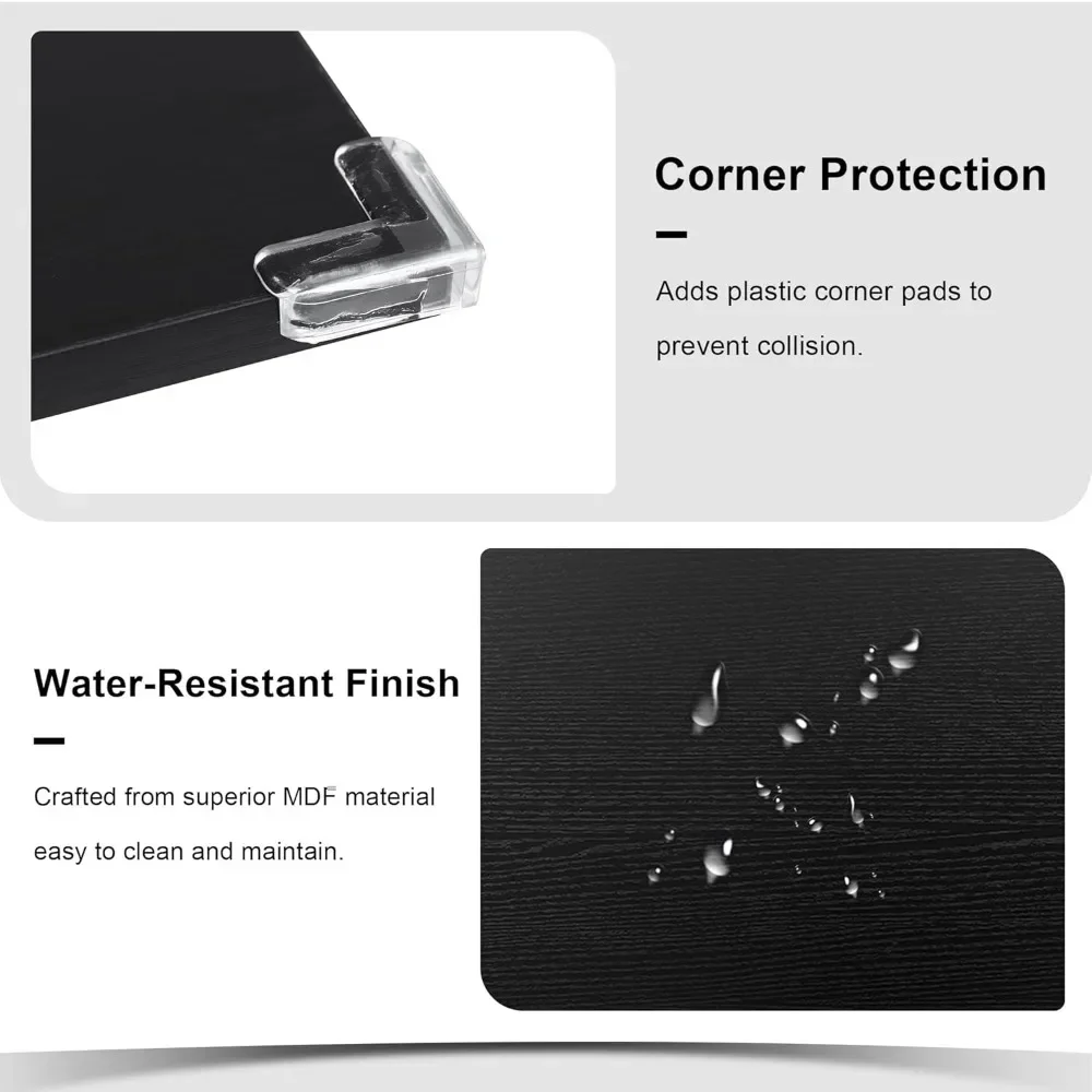 5-Piece Dining Table Set for 4-8 People, 63" Large Extendable Kitchen Table Set with 2 Benches and 2 Square Stools, Dining Table