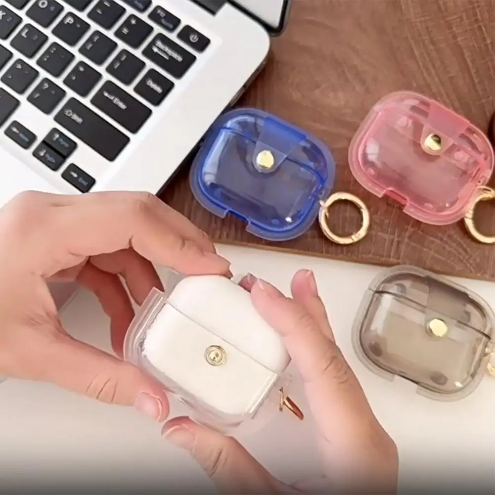 Suitable For 4 Earphone , Magnetic Earphone , Anti-drop Tpu Protective , With Round Buckle F5j9