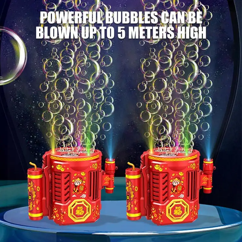 Firework Bubble Blower Machine, 36 Buraco, Atmosfera Maker, Lanterna Design, Fogo Elétrico Trabalho, Festa