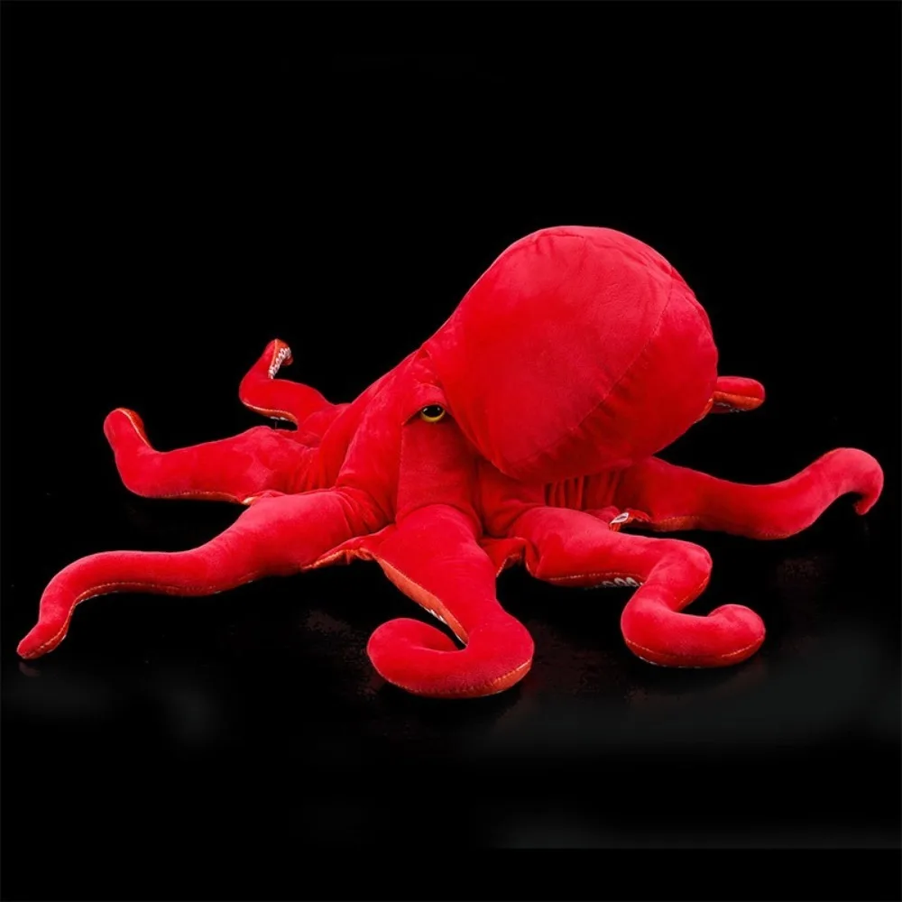 Polvo gigante realista brinquedo de pelúcia macio grande oito braço recheado criatura do mar travesseiro bonito boneca presente para meninos meninas halloween natal