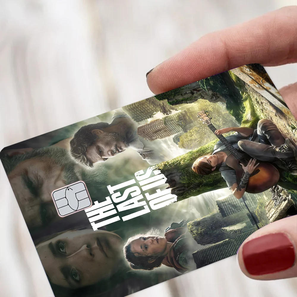 The Last Of Us Part II Anime Front Cover Film Sticker Skin For Credit Debit Card Small Large Chip