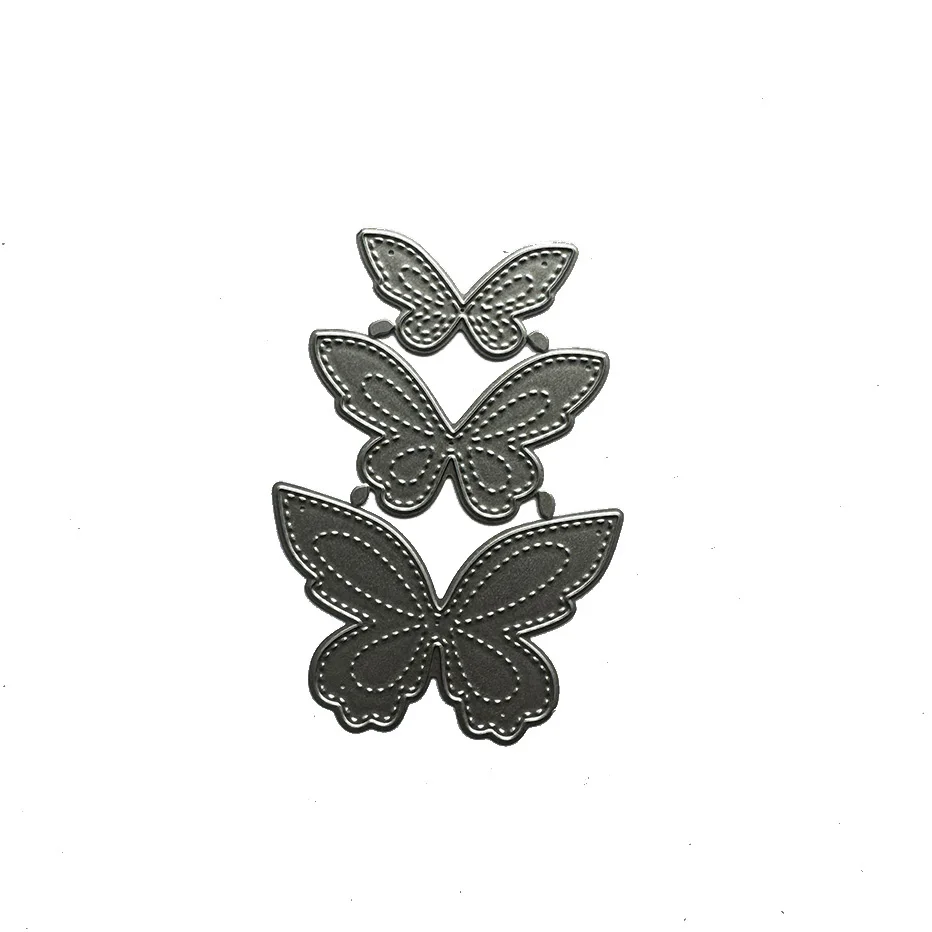 

Three Butterflies Metal Cutting Dies for DIY Scrapbooking and Card Making Decor Embossing Craft Die Cut