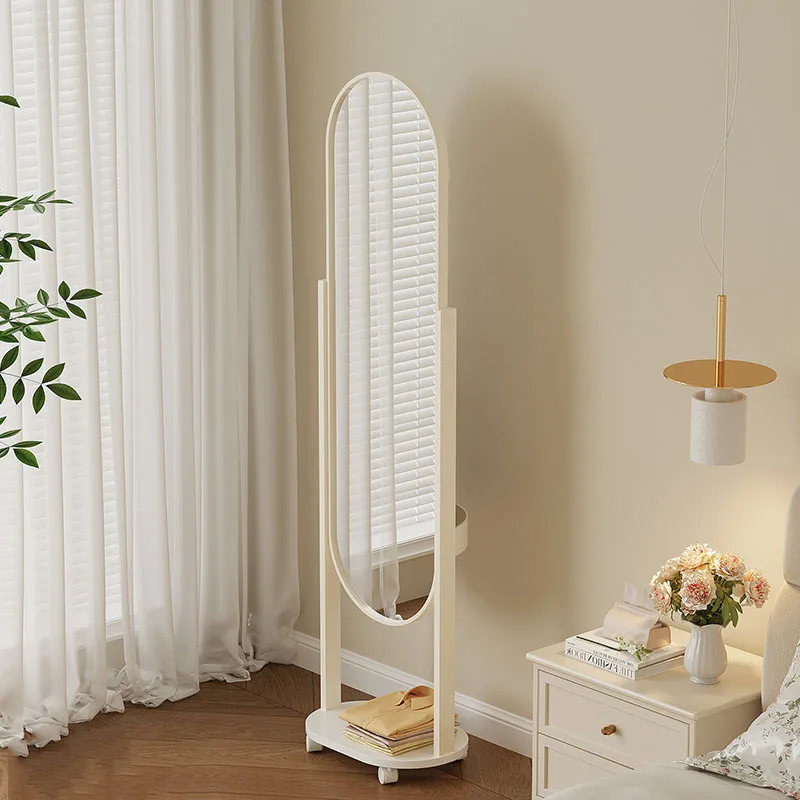 Full Body Standing Mirror Decoration Modern Long Makeup Girls Aesthetic Funky Items Mirror Oval Floor Espelhos Home Decorations