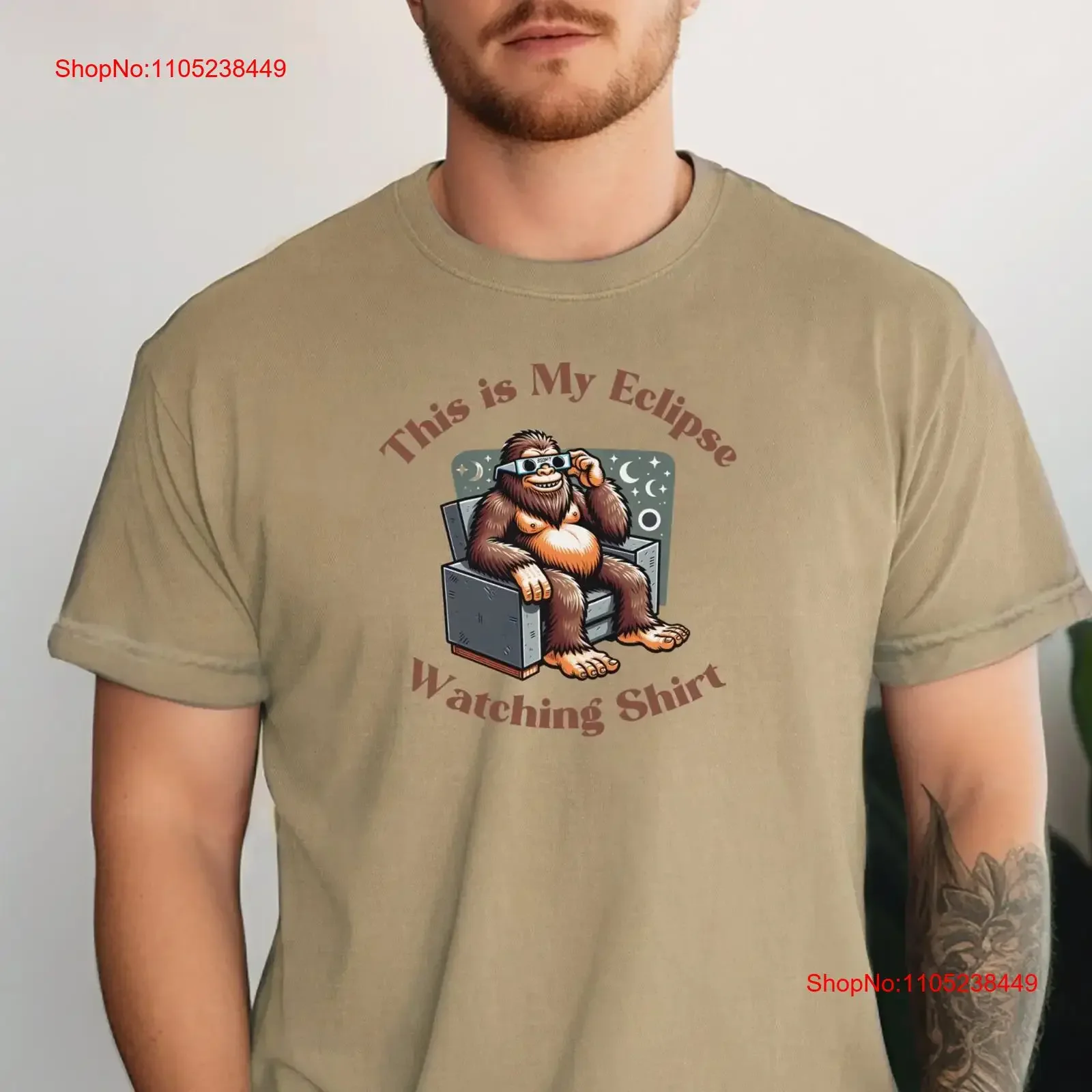 Total Solar Eclipse 2024 T Shirt April 8 Bigfoot Path of Totality Spring America Souvenir Watching vintage Washed Soft