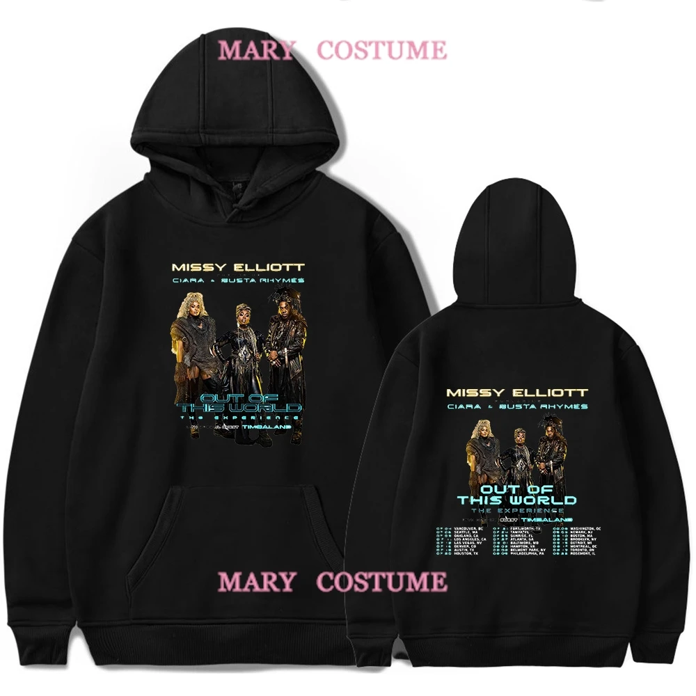 

Missy Elliott Out of This World 2024 Tour Hoodies Merch Unisex long sleeves Trendy Casual Streetwear