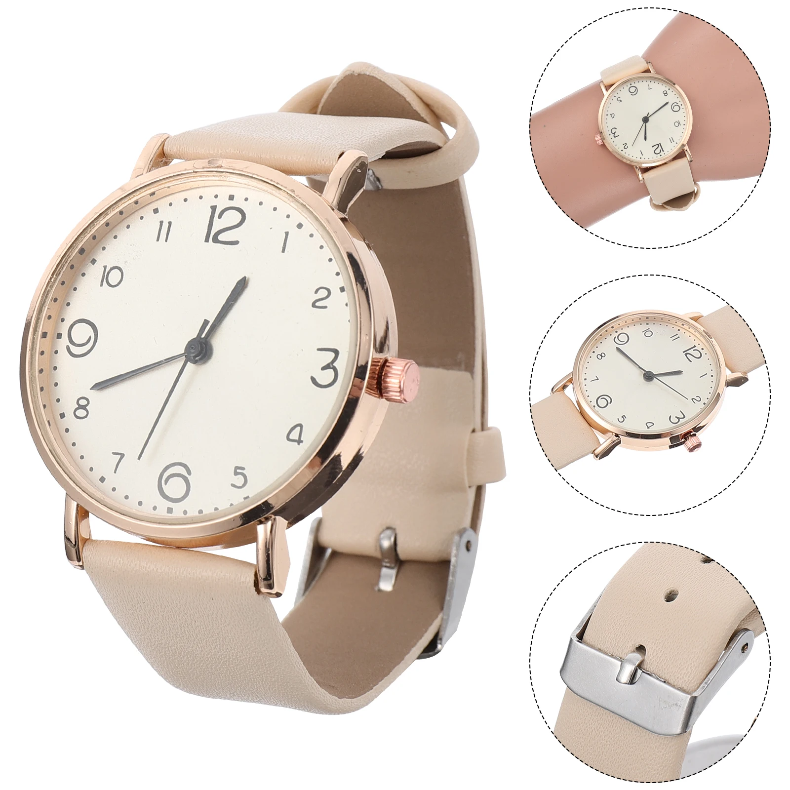 

Belt Watch Women Lady Quartz Wristwatch Fashionable Adjustable Strap Watches for Daily Wear Party School Gifts