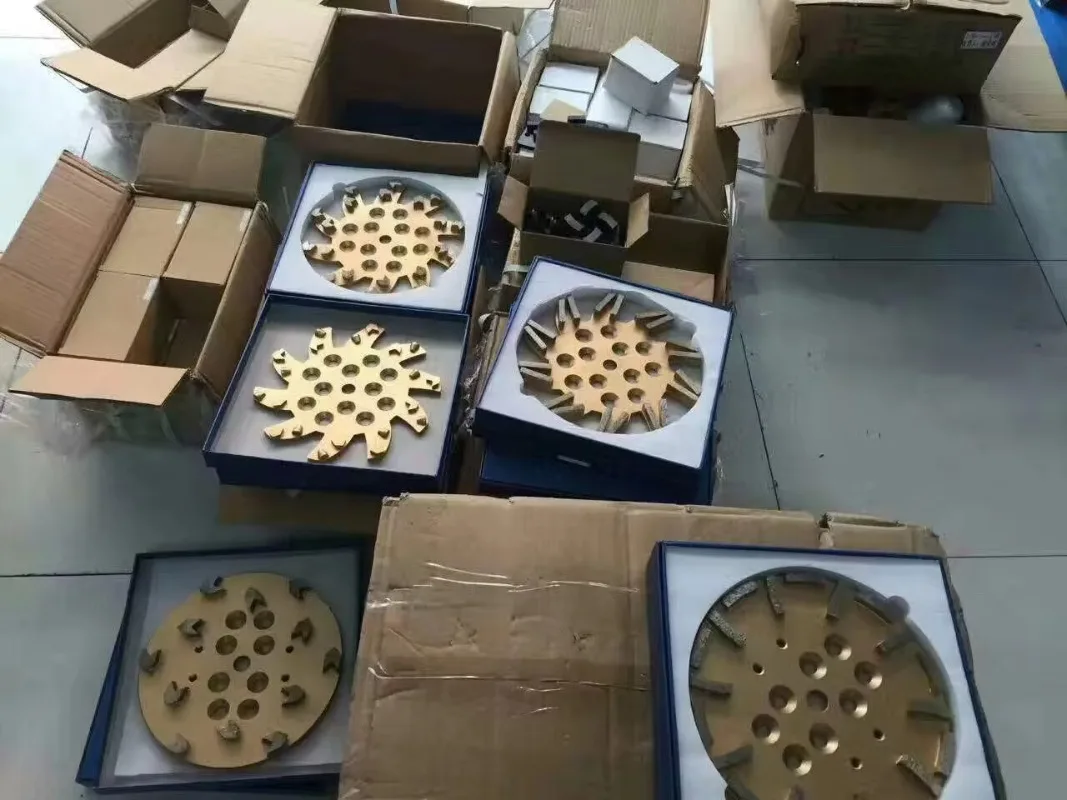 Hot Sale 10 Inch Concrete Floor Diamond Grinding Plate T-Set Cup Wheel
