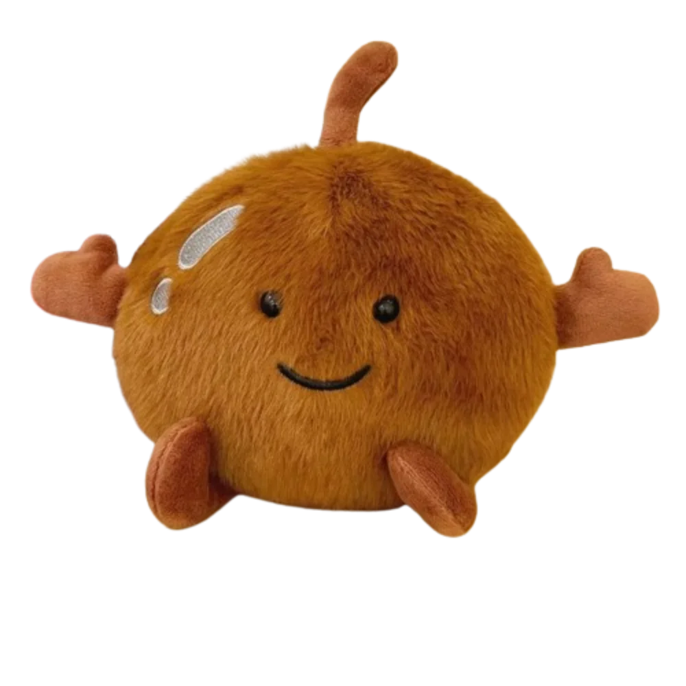 

PP Cotton Northeast Frozen Pear Toys Brown Black Stuffed Fruit Pear Doll Soft 13cm Stuffed Vegetable Toys Children Girls Boys