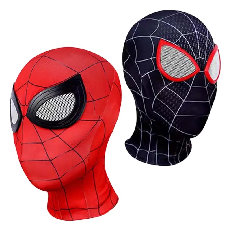 

Superhero Spider-Man Mask Gwen Miles Morales Iron Man Headgear Children Adult Boys Costume Accessories Role Play Christmas Props