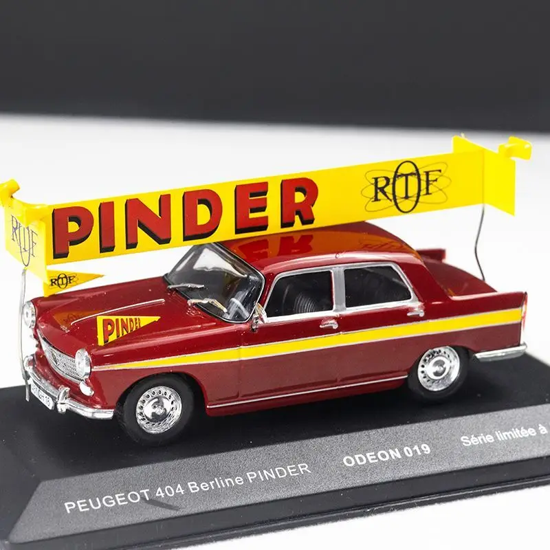 

Diecast ODEON 1:43 Scale Peugeot 404PIMDER 019 Rescue Vehicle Alloy Car Model Collectible Toy Gift Souvenir Display Ornament