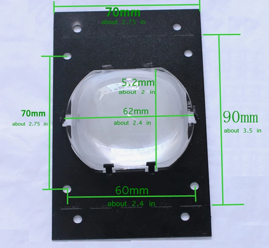 Lentille de budgétaire à condensateur de lumière LED avec support, budgétaire, source de lampe miroir, collecteur d'éclairage d'ampoule, pièces de projection bricolage